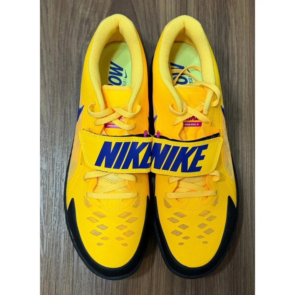 Nike Zoom Rival SD 2 Track Throwing Shoes Citron Indigo Men Sz 9.5 (FZ9665-800)